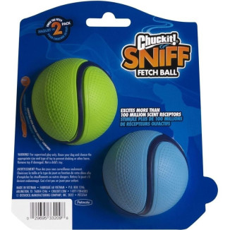 Jouet chien Chuckit! Sniff Ball - Parfum bacon, rebond optimal