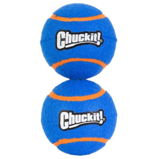 Jouet Chuckit! Balle Tennis Squeaker S - Lot 2 pour chien