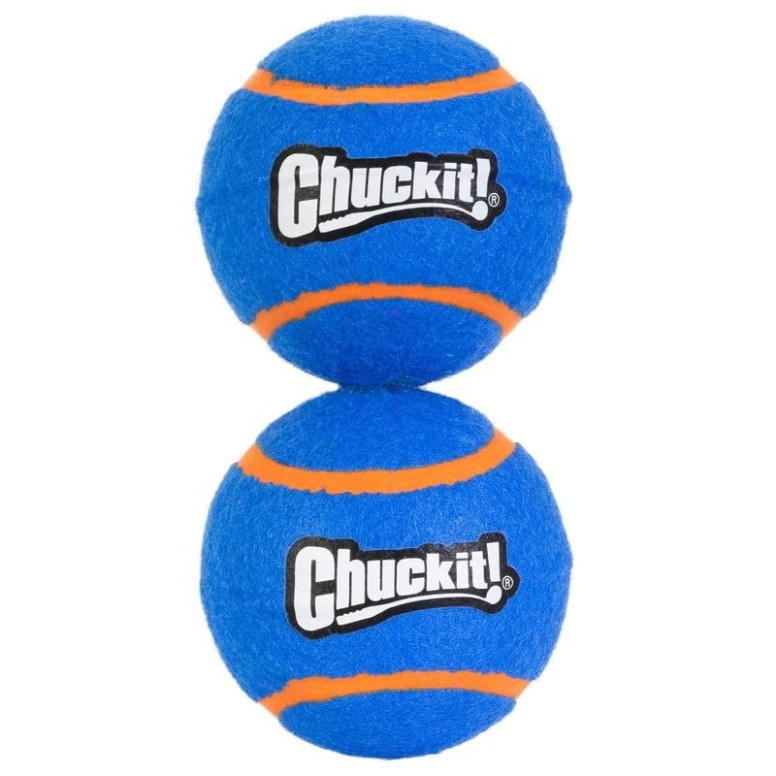 Jouet Chuckit! Balle Tennis Squeaker S - Lot 2 pour chien