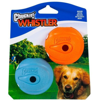 Pack 2 balles Chuckit! Whistler 6cm : Rebond optimal et son unique