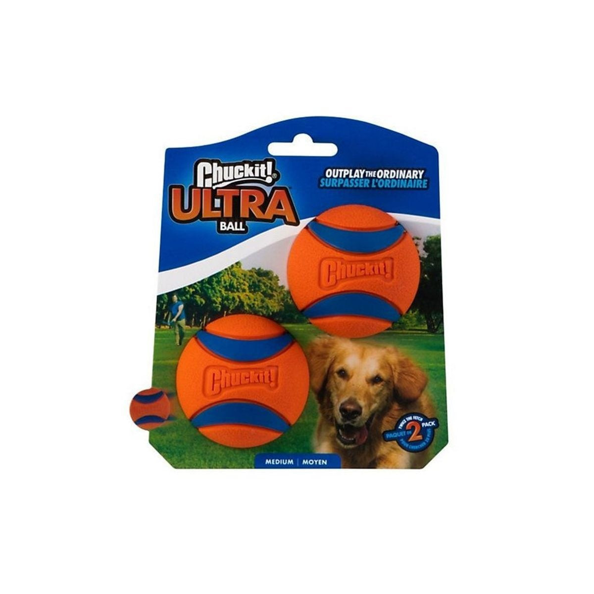 Chuckit! Ultra Ball M : rebond élevé, flottant et durable