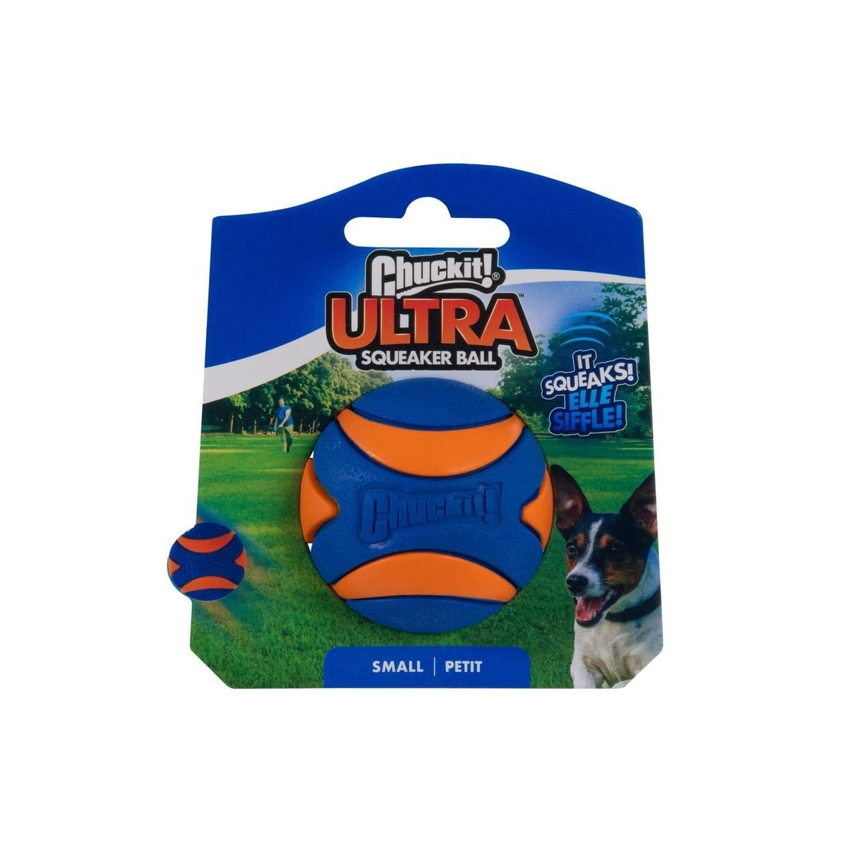 Balle Chuckit! Ultra Squeaker 5cm - Couineur, flottante, durable