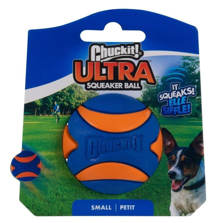 Balle Chuckit! Ultra Squeaker 5cm - Couineur, flottante, durable