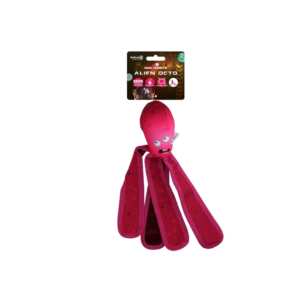 Dog Comets Alien Rose - Jouet chien flottant interactif 37cm
