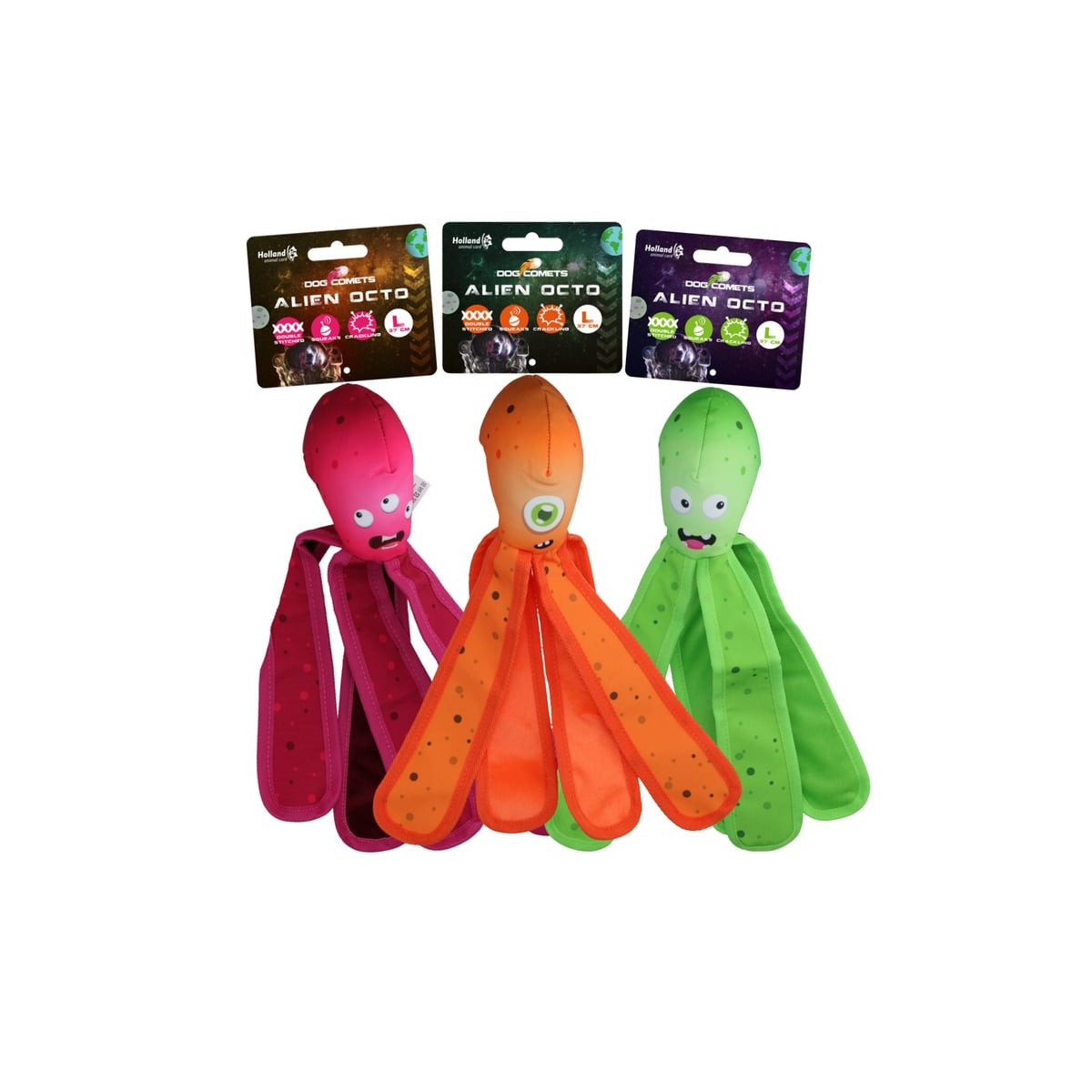 Jouet chien Dog Comets Alien Vert - 37cm - Aquatique & résistant