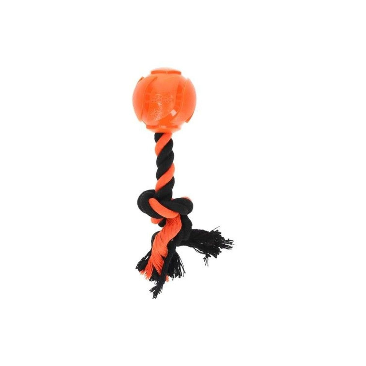 AstroTug Dog Comets : jouet chien orange, balle rebondissante 6cm