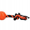 AstroTug Dog Comets : jouet chien orange, balle rebondissante 6cm