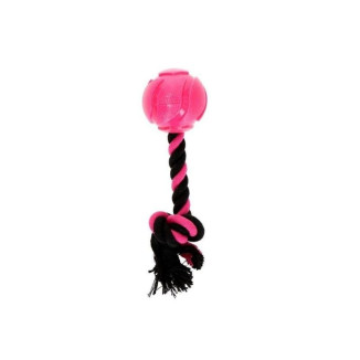 Dog Comets AstroTug Rose : Jouet Chien Rebond Imprévisible 6x27cm