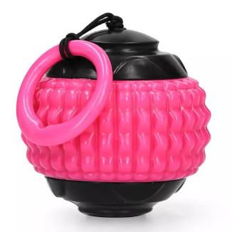 Jouet chien Dog Comets : balle lanceur rose 8 cm, rebond durable