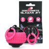 Jouet chien Dog Comets : balle lanceur rose 8 cm, rebond durable