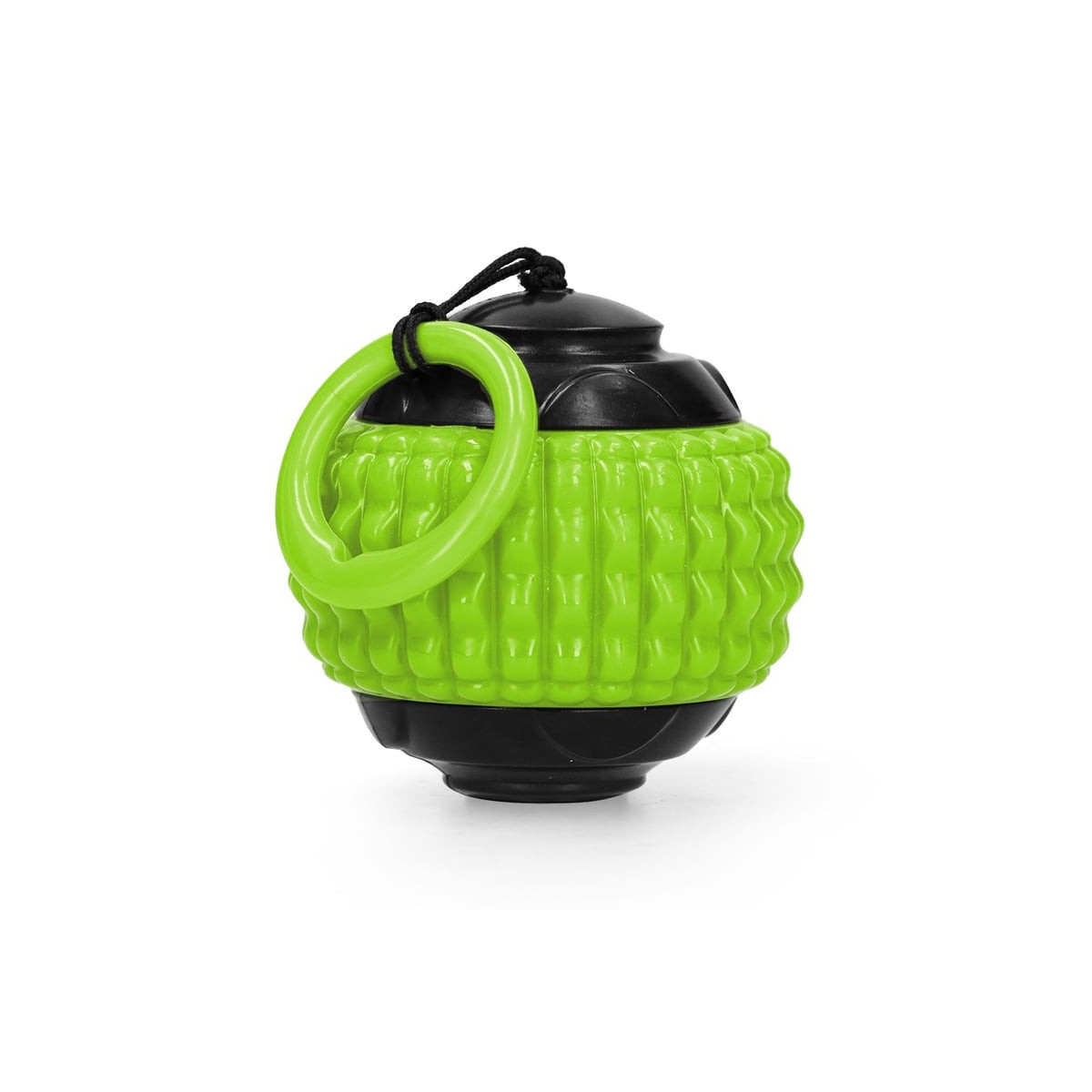 Jouet chien Dog Comets : balle lanceur vert 8cm, rebond ultra-durable