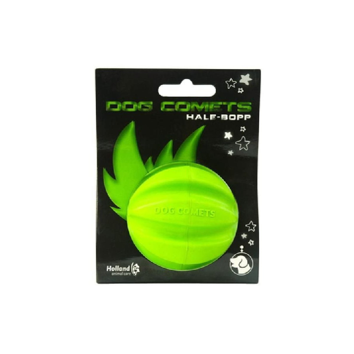 Dog Comets Balle Meteorite Vert 6cm : Jouet durable, rebond puissant