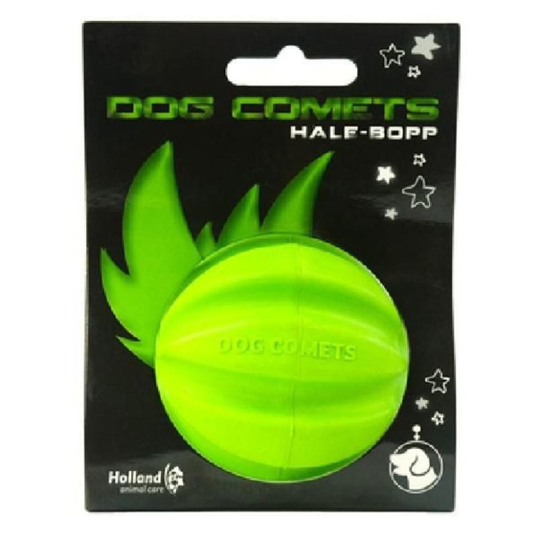 Dog Comets Balle Meteorite Vert 6cm : Jouet durable, rebond puissant