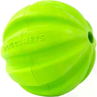 Dog Comets Balle Meteorite Vert 6cm : Jouet durable, rebond puissant