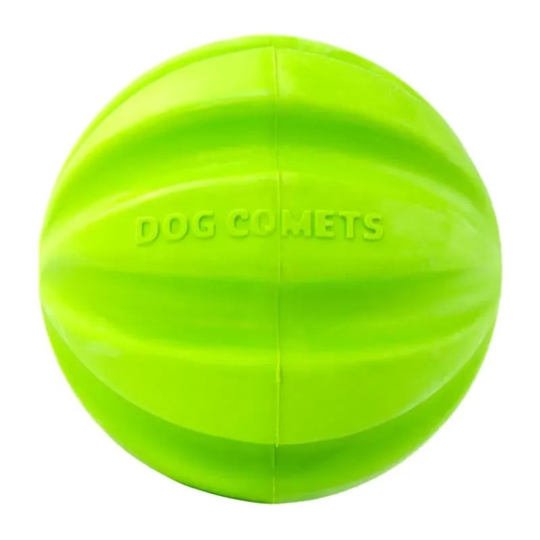 Dog Comets Balle Meteorite Vert 6cm : Jouet durable, rebond puissant