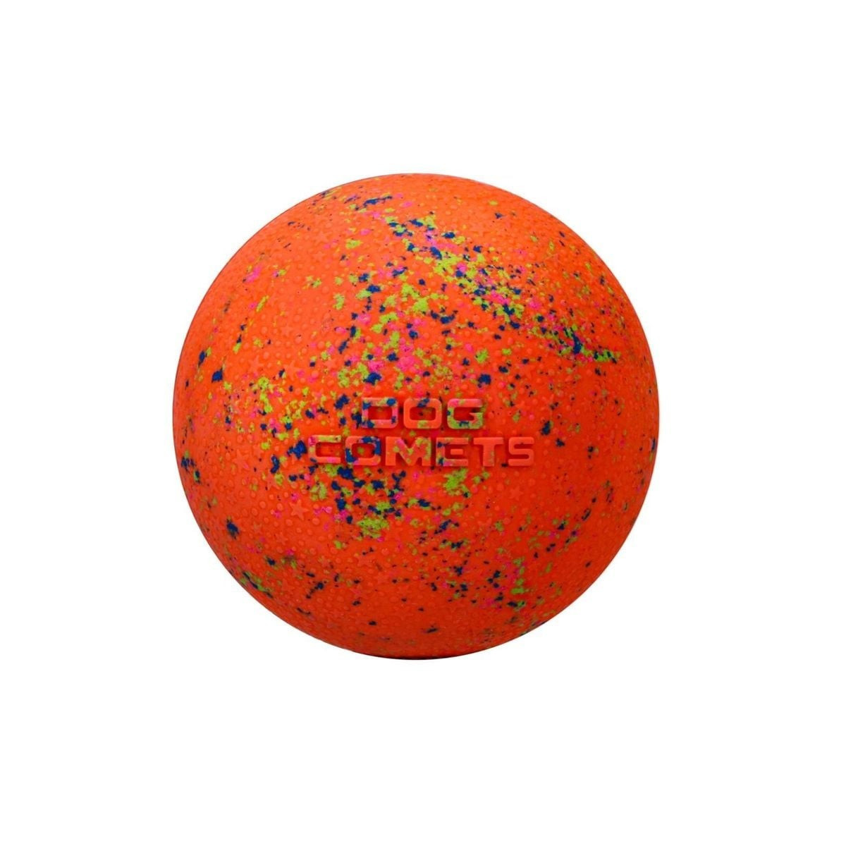 Jouet chien Dog Comets : balle Stardust orange, rebond ultra-durable