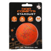 Jouet chien Dog Comets : balle Stardust orange, rebond ultra-durable
