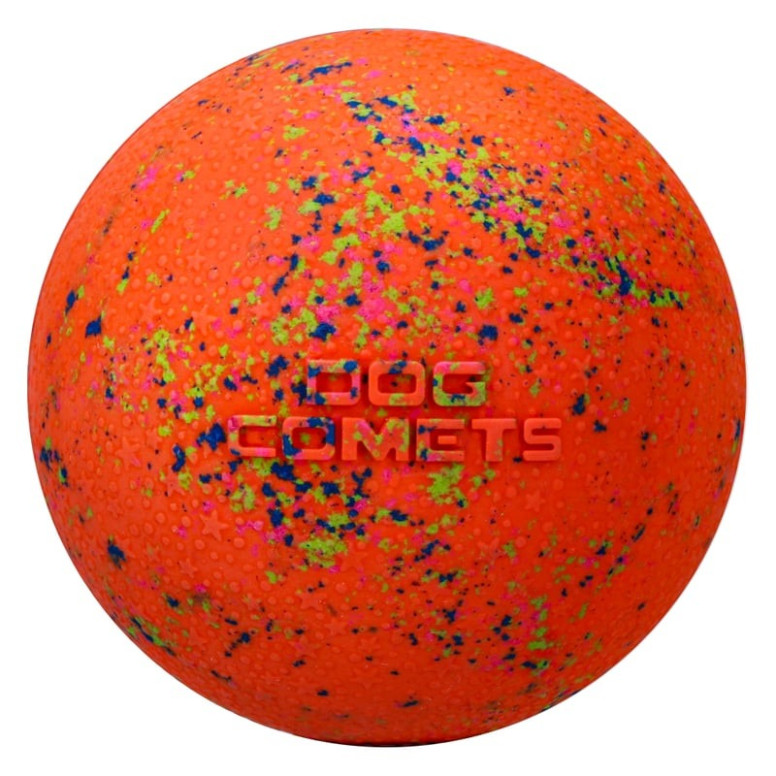 Dog Comets Stardust - Balle chien orange flottante 5cm