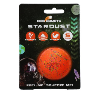 Dog Comets Stardust - Balle chien orange flottante 5cm