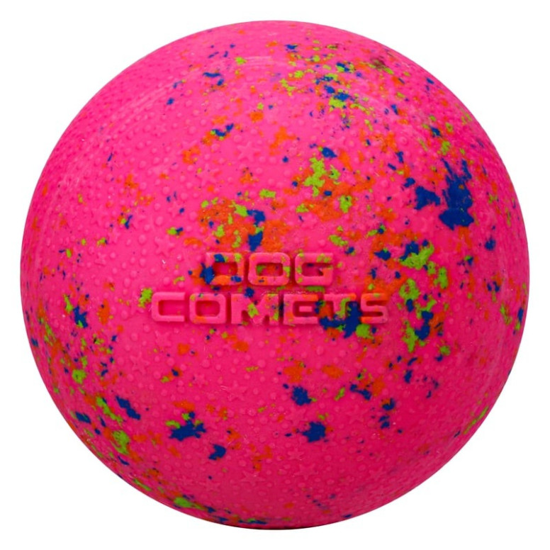 Dog Comets Stardust Rose : balle chien flottante, durable et sans BPA