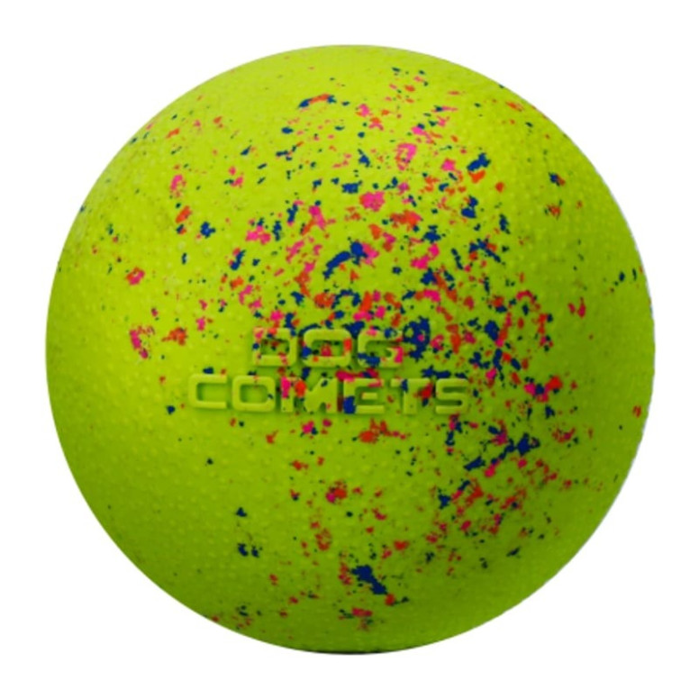 Jouet chien Dog Comets : balle Stardust verte 6cm, rebond et flottante