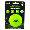 Jouet chien Dog Comets : balle Stardust verte 6cm, rebond et flottante