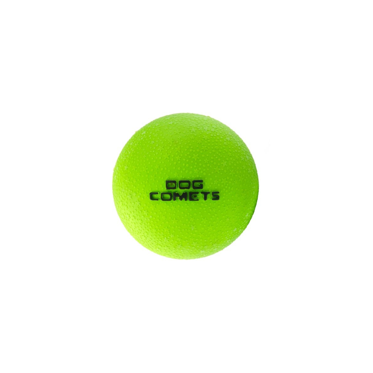 Jouet chien Dog Comets : balle Stardust verte 6cm, rebond et flottante