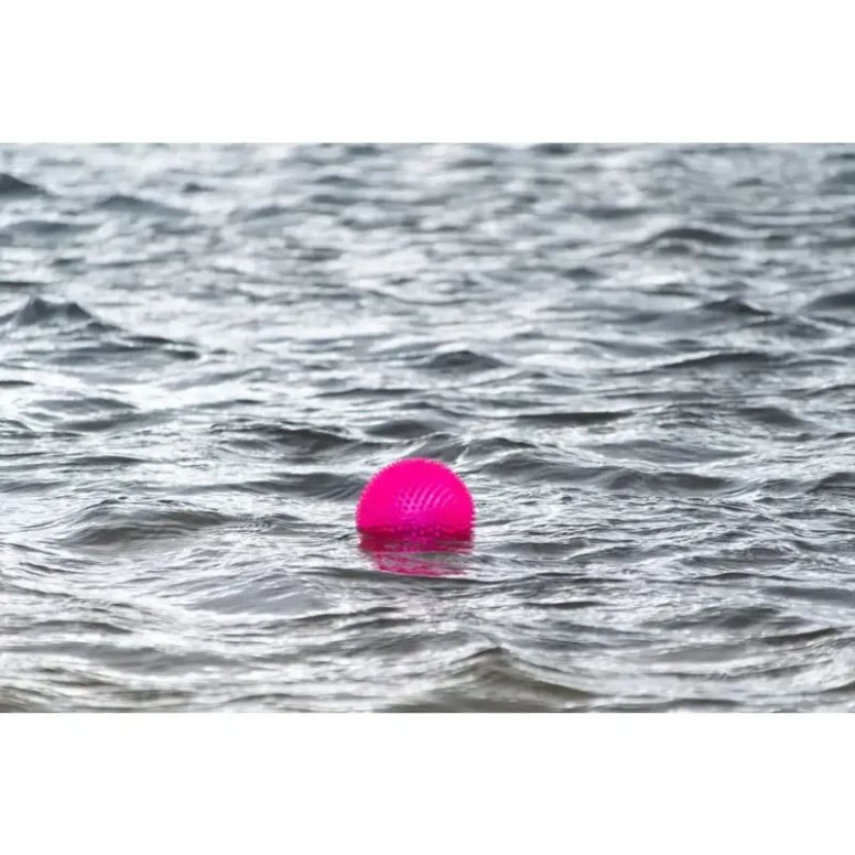 Balle chien Dog Comets Exoplanet Rose - Flottante & soin dentaire