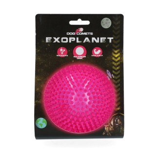 Balle chien Dog Comets Exoplanet Rose - Flottante & soin dentaire