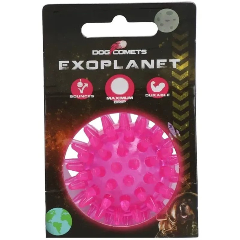 Jouet chien Dog Comets Exoplanet rose - Pics, couineur, jeu aquatique