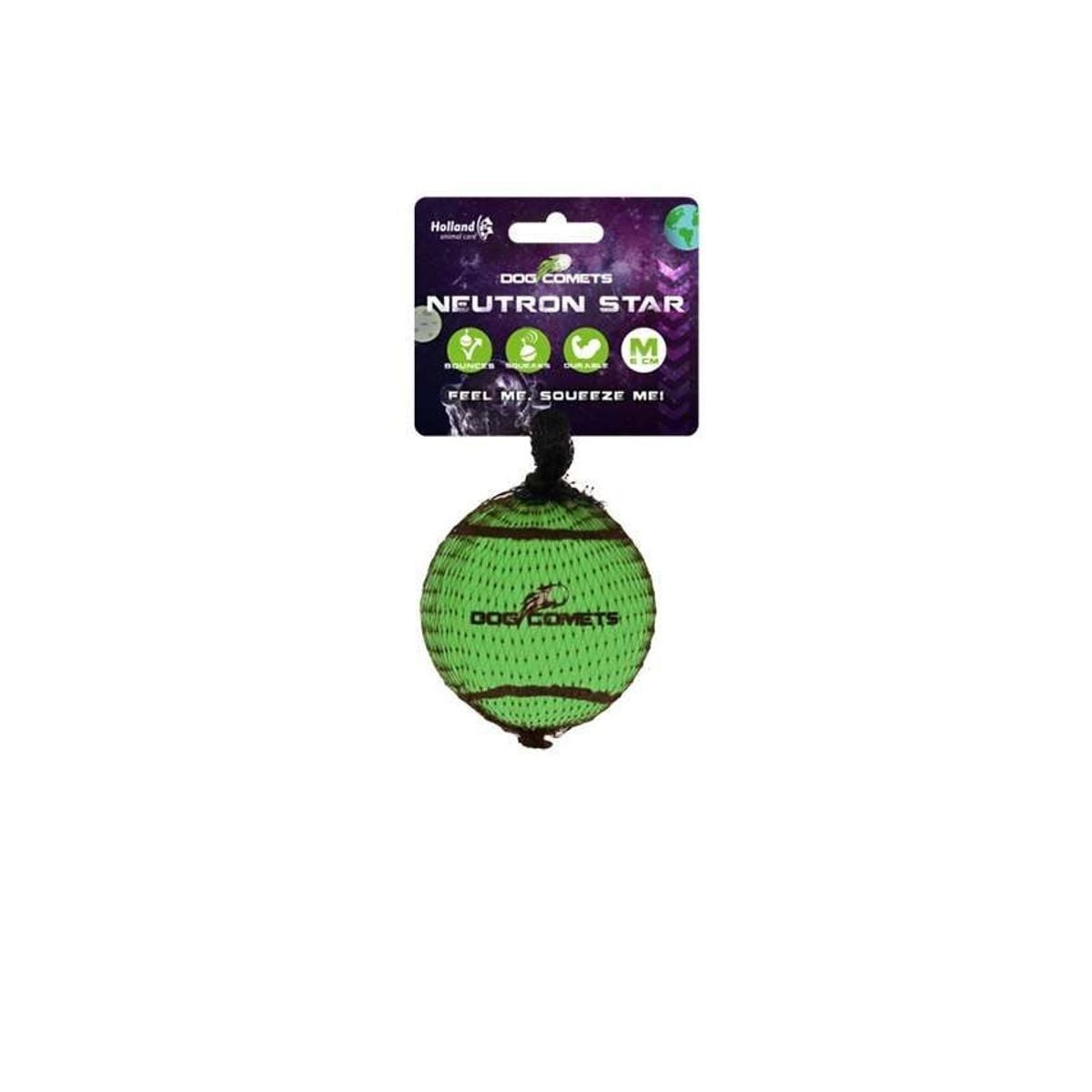 Balle tennis chien Dog Comets 6cm - Ultra rebondissante et résistante