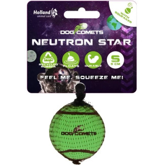 Dog Comets balle tennis chien 5cm vert - Robuste et résistante