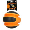 Jouet chien Dog Comets : Ballon planète orange 14 cm, rebond parfait