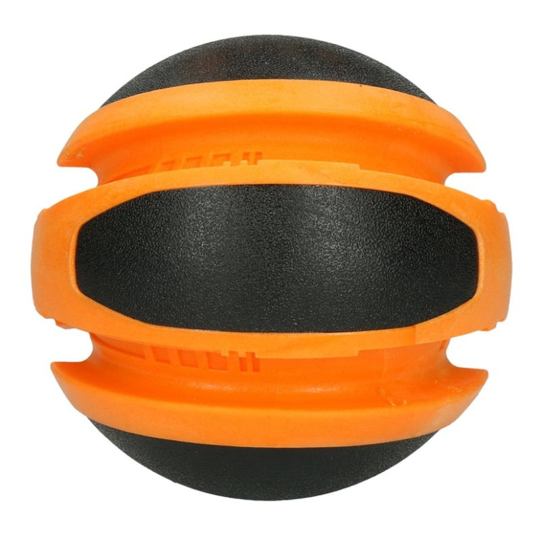 Jouet chien Dog Comets : Ballon planète orange 14 cm, rebond parfait