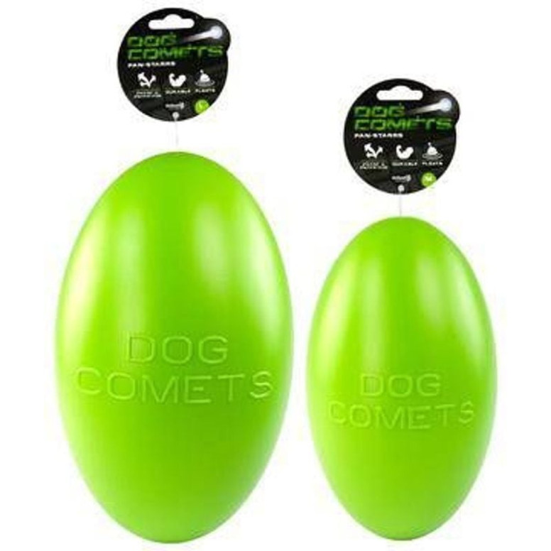 Dog Comets Ballon Rugby Orange - Jouet Chien Durable & Flottant M 20cm