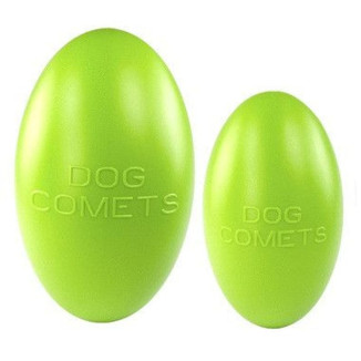 Ballon Rugby Dog Comets 20cm Vert - Jouet flottant ultra-résistant
