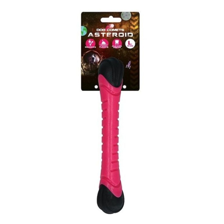 Bâton flottant Dog Comets Asteroid Rose - Jouet chien L 35C