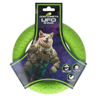 Dog Comets Frisbee Ring Vert 19cm - Jouet chien flottant et résistant