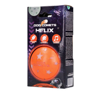 Jouet chien Dog Comets Helix Orange : éclairage LED et sons animaliers