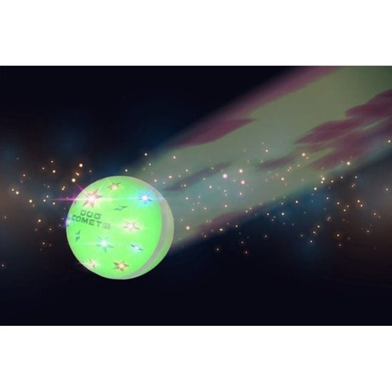 Jouet chien Dog Comets Helix : balle interactive vert 60 min autonomie