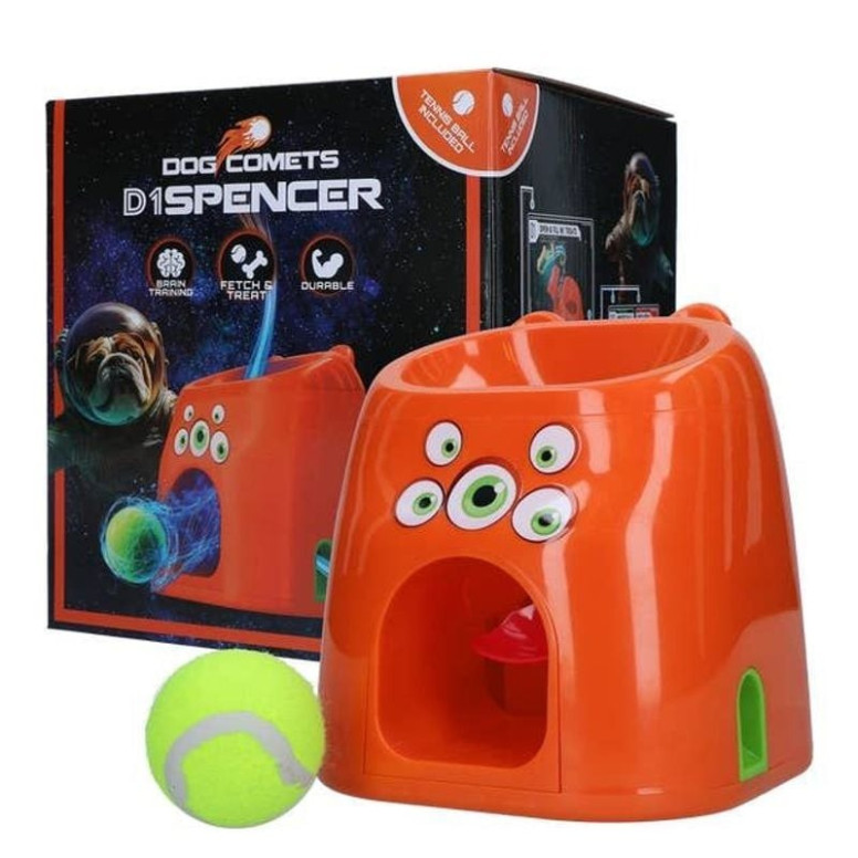 Lanceur de friandises chien Dog Comets 21cm - Jouet interactif 2-en-1
