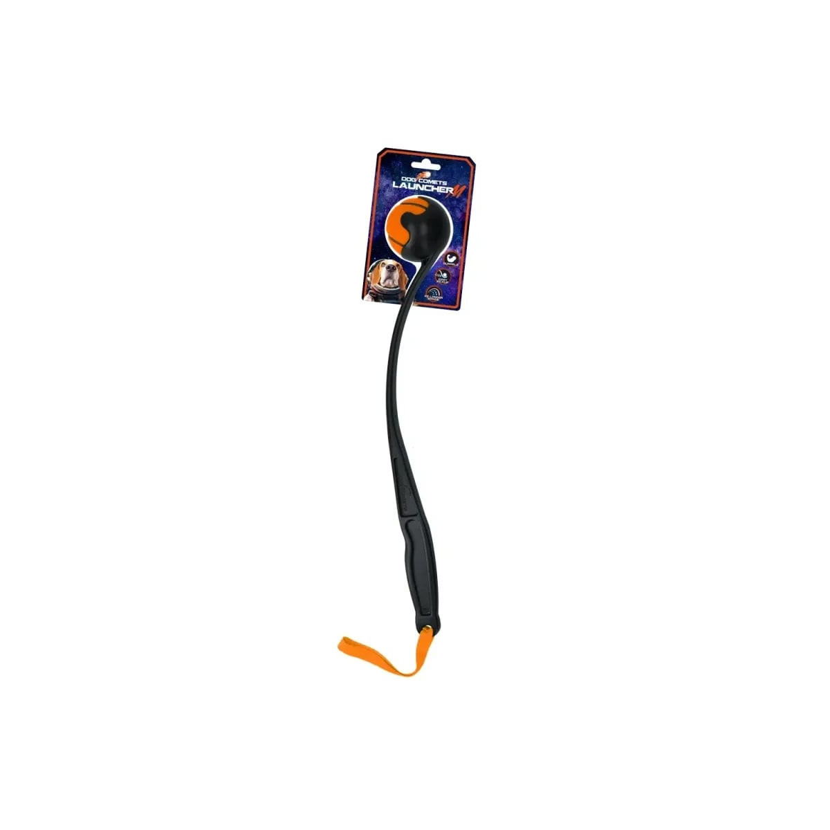 Lanceur Dog Comets orange - 48 cm - Balles jusqu'à 6 cm