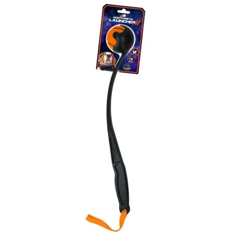 Lanceur Dog Comets orange - 48 cm - Balles jusqu'à 6 cm