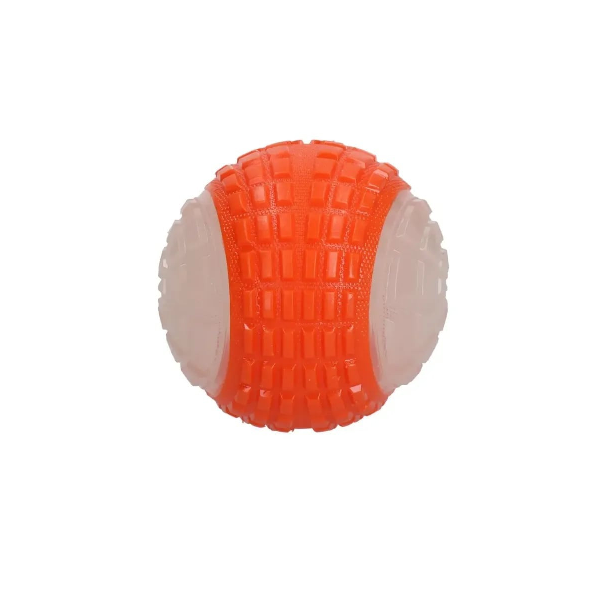 Jouet chien Dog Comets Lune Phospho Orange - Balle lumineuse 10 cm