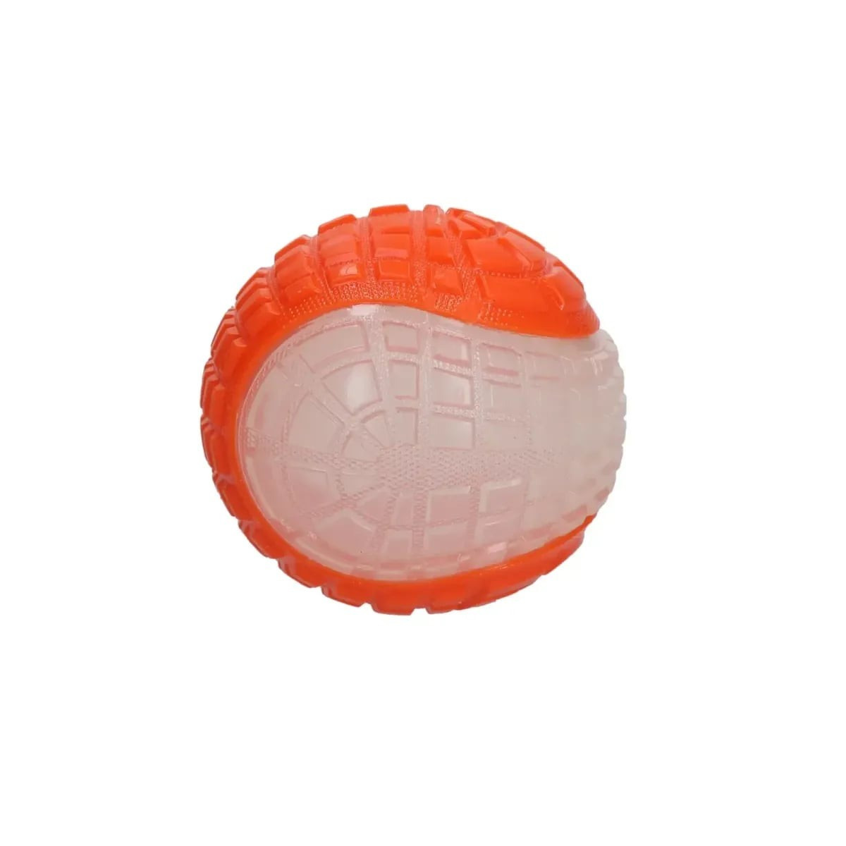 Jouet chien Dog Comets Lune Phospho Orange - Balle lumineuse 10 cm