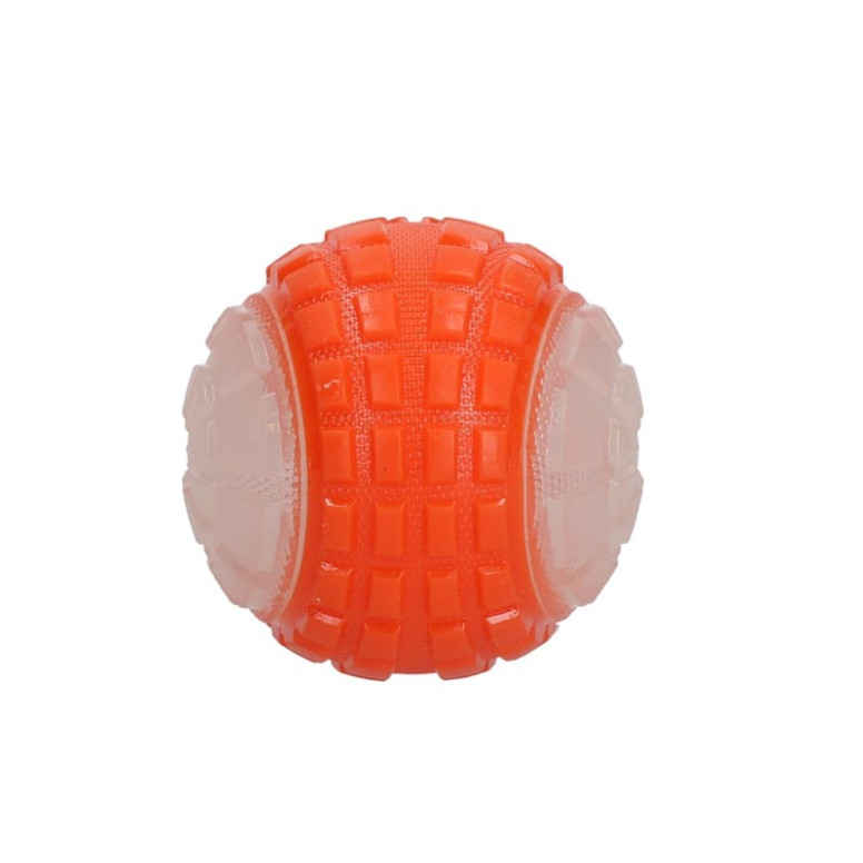 Jouet chien Dog Comets Moon Phospho Orange - Balle lumineuse 5 cm