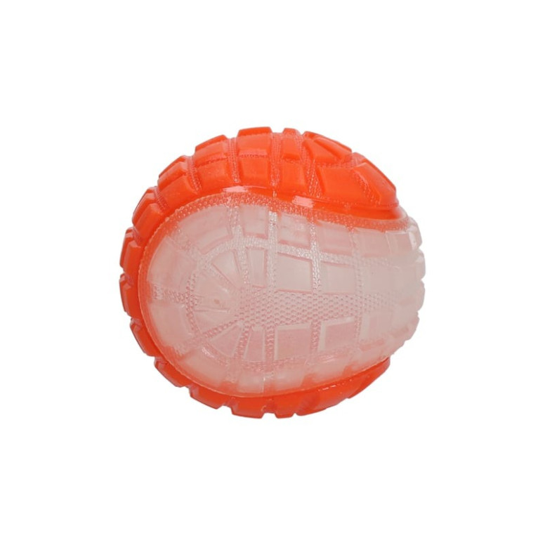 Jouet chien Dog Comets Moon Phospho Orange - Balle lumineuse 5 cm