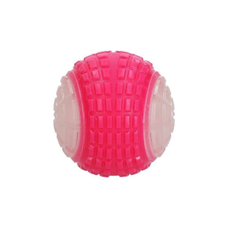 Balle chien Dog Comets Moon - Rose 10cm, phosphorescente