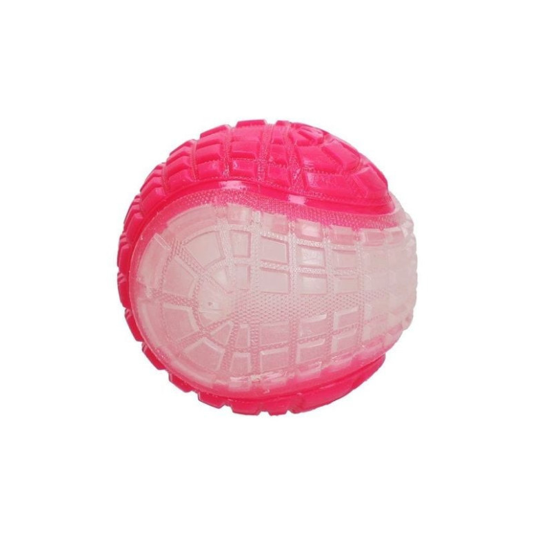 Balle chien Dog Comets Moon - Rose 10cm, phosphorescente
