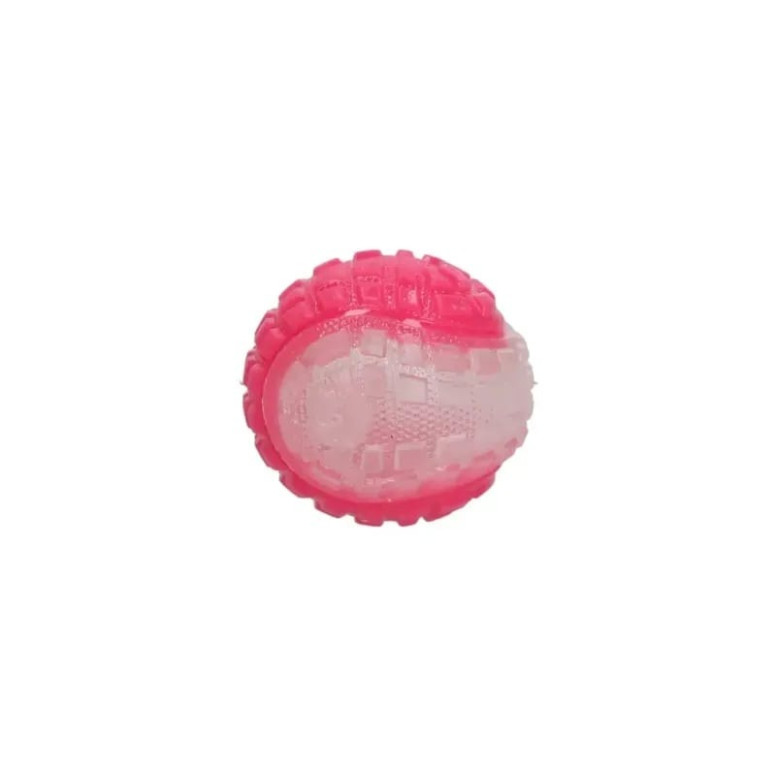 Jouet phosphorescent chien Dog Comets - Rose, 5cm, idéal nuit et eau